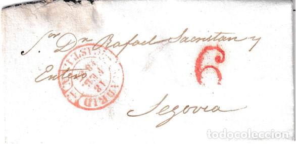 Sellos: 1843. Carta de Madrid a Segovia