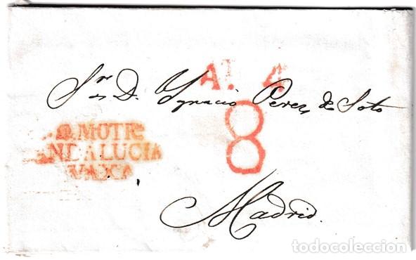 Sellos: 1834. Carta de Motril a Madrid