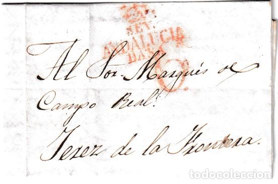 Sellos: 1832. Carta de Sevilla a Jerez de la Frontera