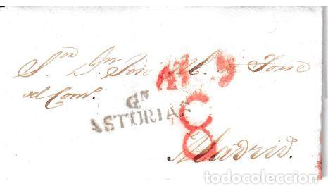 Sellos: 1842. Carta de Gij&oacute;n a Madrid