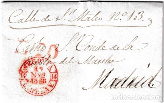 Sellos: 1848. Carta de Segovia a Madrid