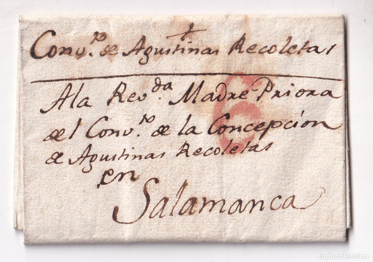Sellos: PREFILATELIA CARTA ENTERA PRIOR CONVENTO MADRE DE DIOS ALCAL&Aacute; DE HENARES. 1819. A GUSTINAS SALAMANCA