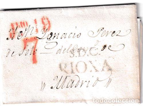 Sellos: 1830. Carta de Ezcaray a Madrid