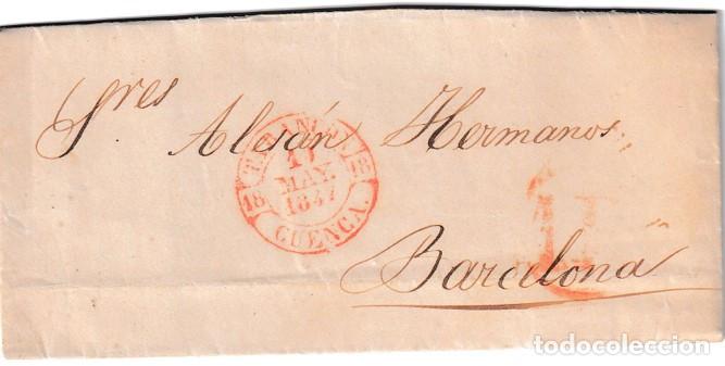 Sellos: 1847. Carta de Taranc&oacute;n a Barcelona