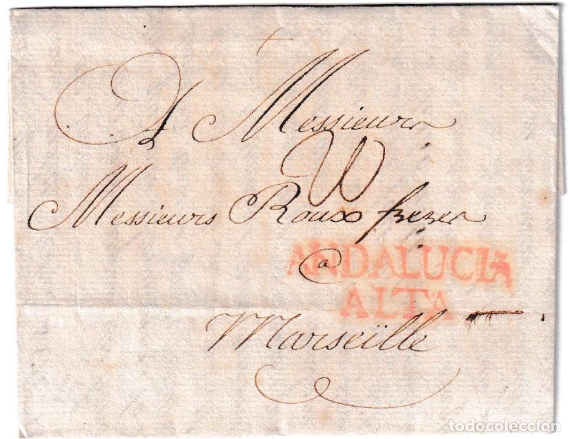 Sellos: 1771. Carta de C&aacute;diz a Marsella