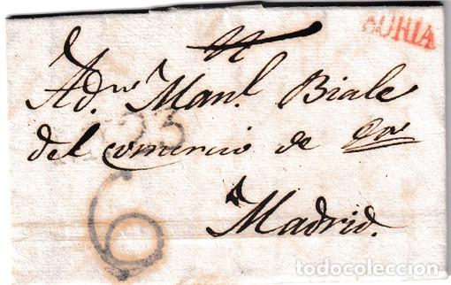 Sellos: 1826. Carta de Soria a Madrid