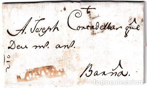 Sellos: 1796. Carta de Cambrils a Barcelona