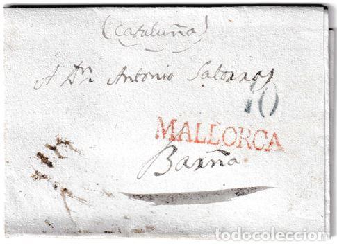 Sellos: 1840. Carta de Mallorca a Barcelona
