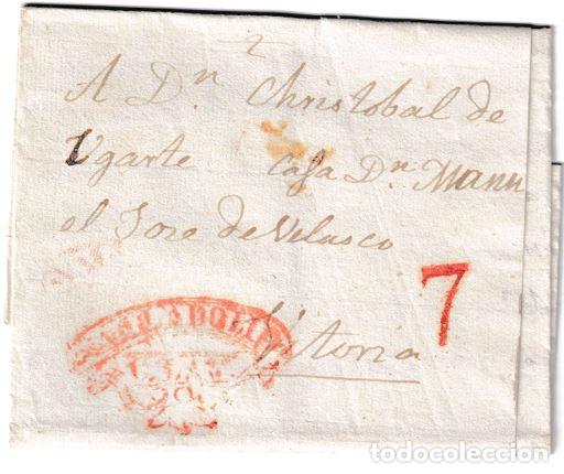 Sellos: 1832. Carta de Valladolid a Vitoria