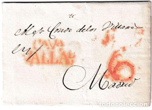 Timbres: 1831. Carta de Valladolid a Madrid