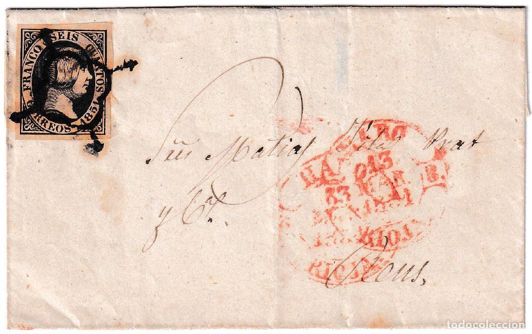 Timbres: 1851. Carta de Haro a Reus