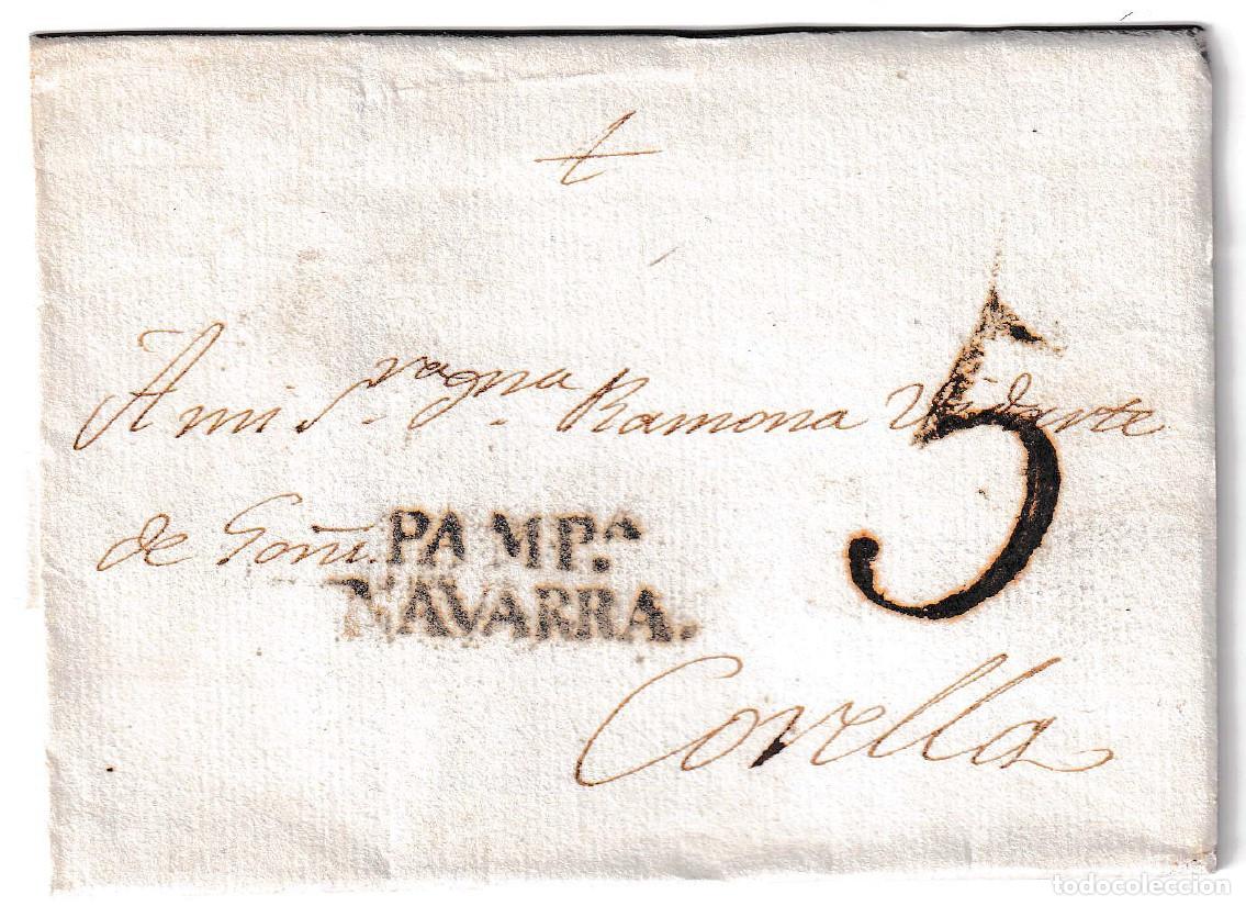 Sellos: 1845. Carta de Pamplona a Corella