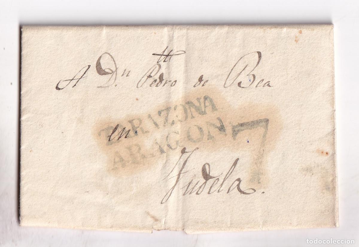 Sellos: PREFILATELIA. CARTA ENTERA. MALL&Eacute;N. 1839. MARCA TARAZONA. ZARAGOZA A TUDELA. NAVARRA