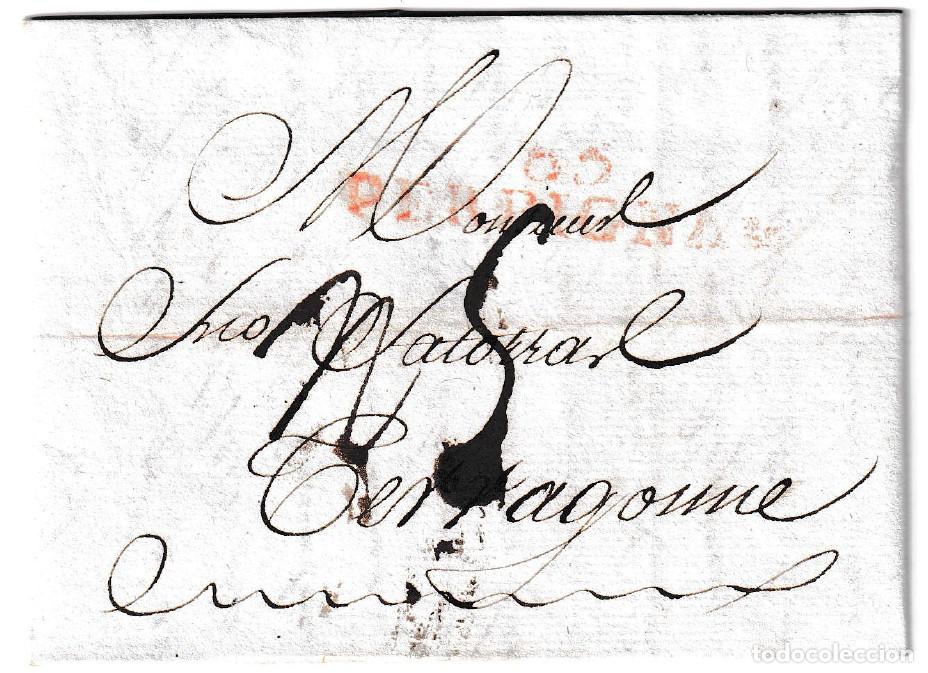 Sellos: 1807. Carta de Perpi&ntilde;&aacute;n a Tarragona