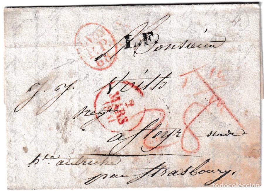 Sellos: 1831. Carta de Lyon a Fleyr
