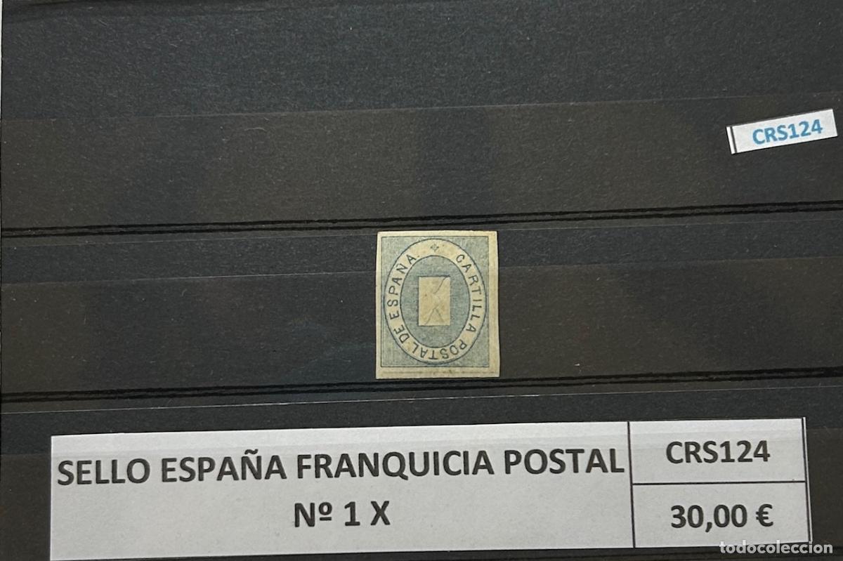 Sellos: CRS0124BIS SELLO FRANQUICIA POSTAL N&ordm; 1 X CON CHARNELA