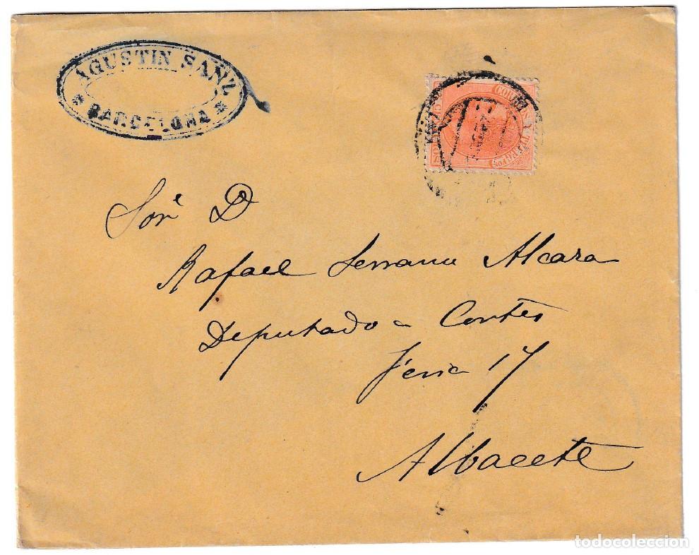 Sellos: 1939. Carta de Barcelona a Albacete