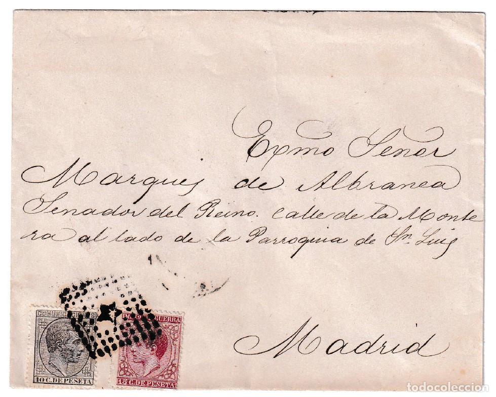 Sellos: 1879. Carta dirigida a Madrid