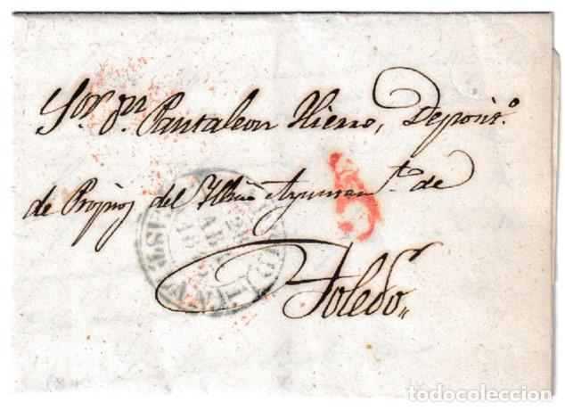 Sellos: 1843. Carta de Madrid a Toledo