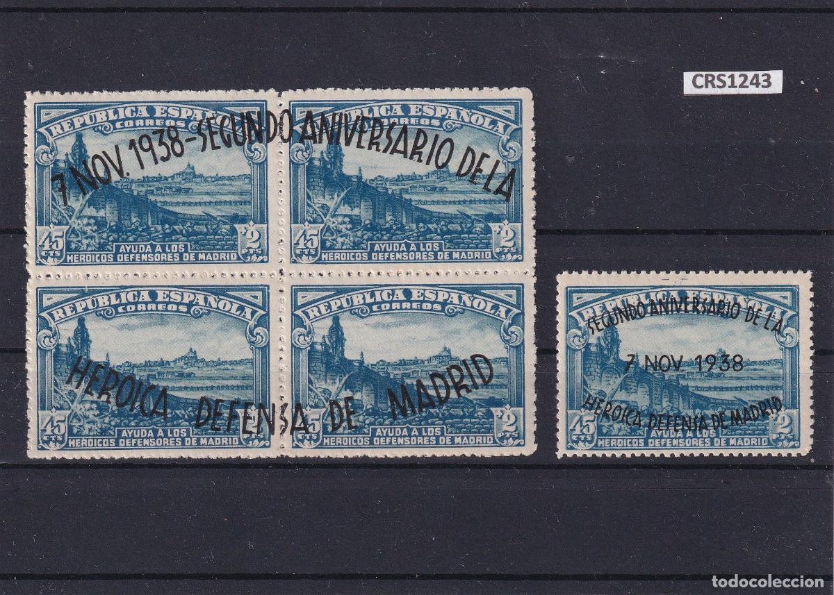 Francobolli: CRS1243 SELLOS ESPA&Ntilde;A N&ordm; CAT. 789/90 SIN CHARNELA