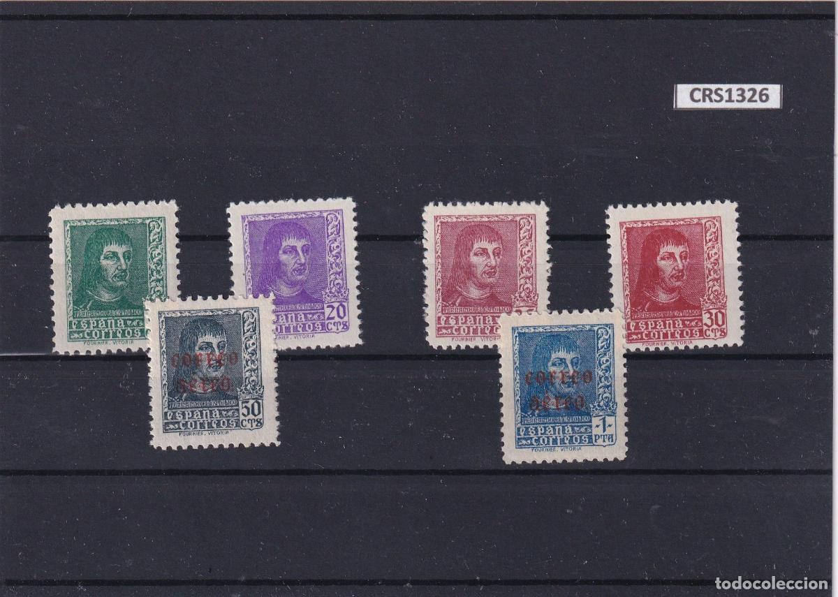 Stamps: CRS1326 SELLOS ESPA&Ntilde;A N&ordm; CAT. 841/44 + 845/6 XX SIN CHARNELA