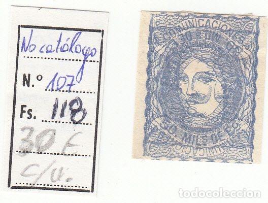 Francobolli: CRS0118BIS NO CATALAGO 107 SIN DENTAR SOBLE IMPRESION