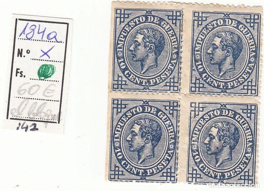 Briefmarken: CRS0142 4 SELLOS BLOQUE CAT 184A X VARIEDAD DE COLOR