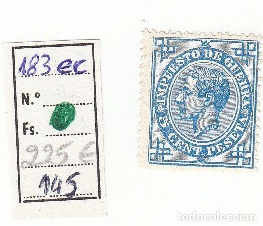 Briefmarken: CRS0145 SELLO N&ordm; CAT 183EC ERRO DE COLOR AZUL