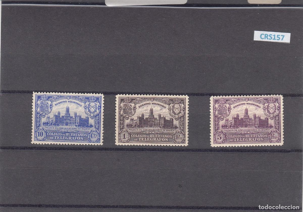 Briefmarken: CRS0157 SELLOS ESPA&Ntilde;A (HUERFANOS TELEGRAFOS) N&ordm; CAT 1-3 XX