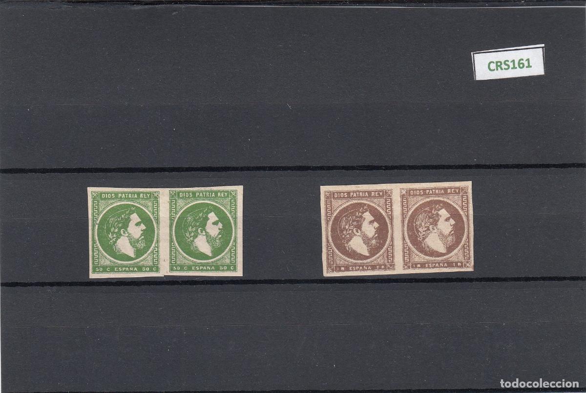 Briefmarken: CRS0161 SELLO ESPA&Ntilde;A N&ordm; CAT 160-1 EL 160 X Y EL 161 XX.