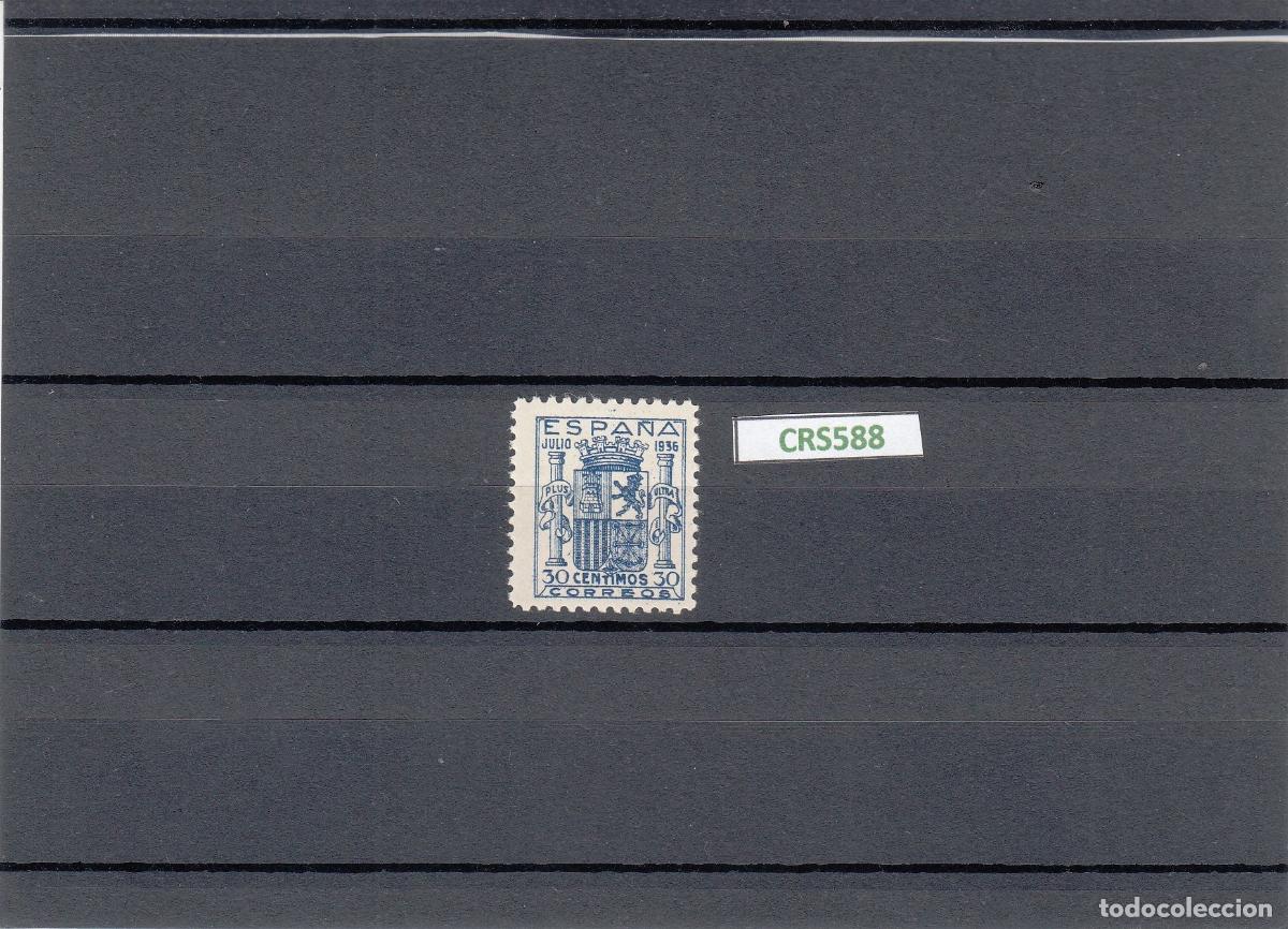 Selos: CRS0588 SELLO N&ordm; CAT 801 XX BIEN CENTRADO. CERTIFICADO COMEZ. SIN CHARNELA