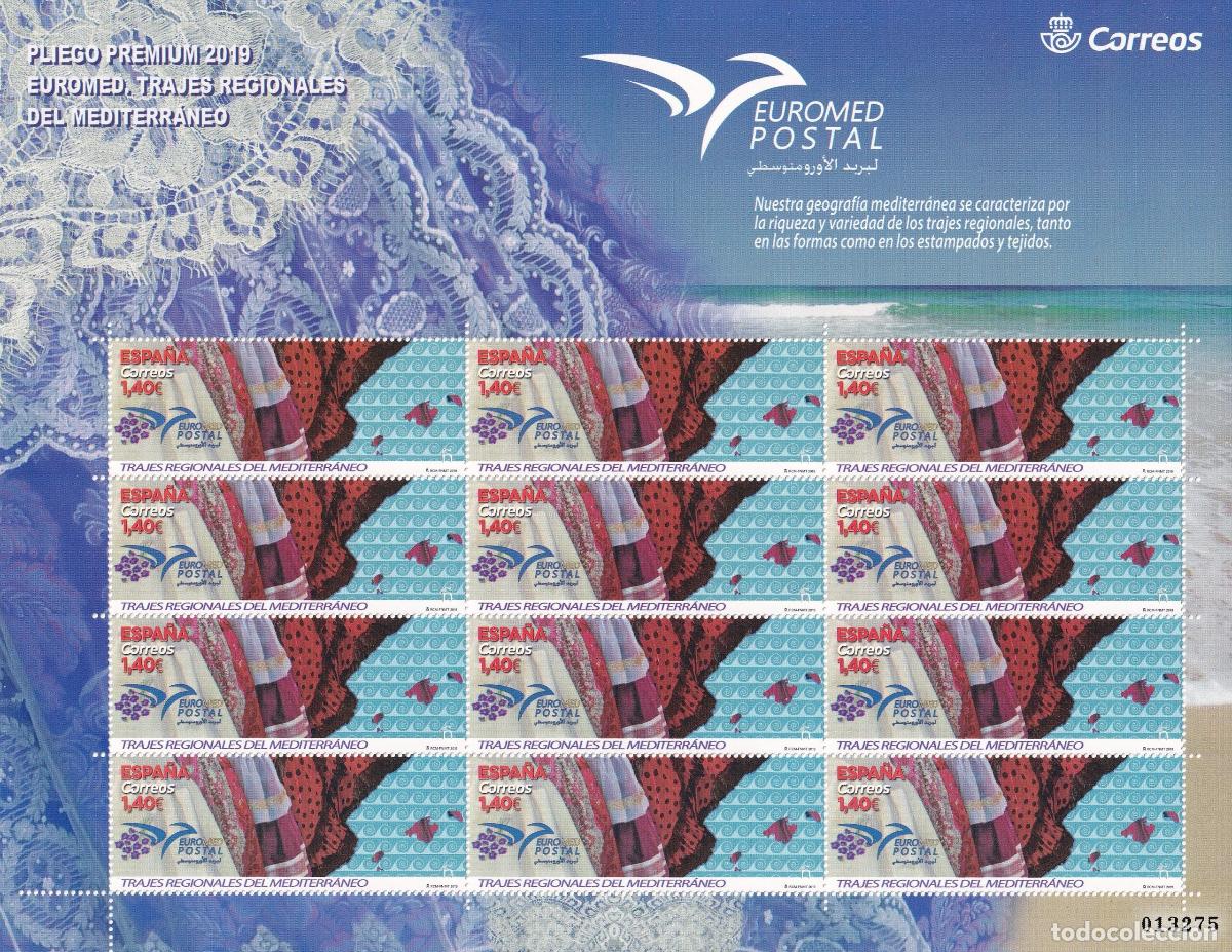 Selos: CRS1017 Pliego PREMIUM n&ordm; 79. EUROMED POSTAL. A&ntilde;o 2019.