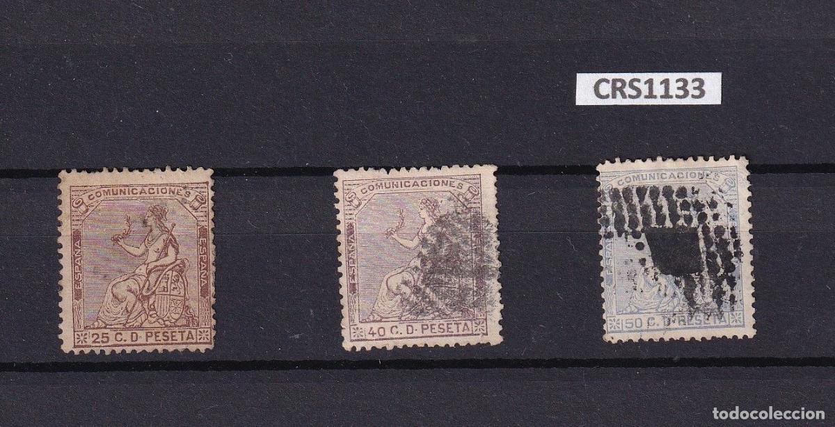 Briefmarken: CRS1133 SELLOS ESPA&Ntilde;A N&ordm; CAT. 35, 36 Y 37 USADOS