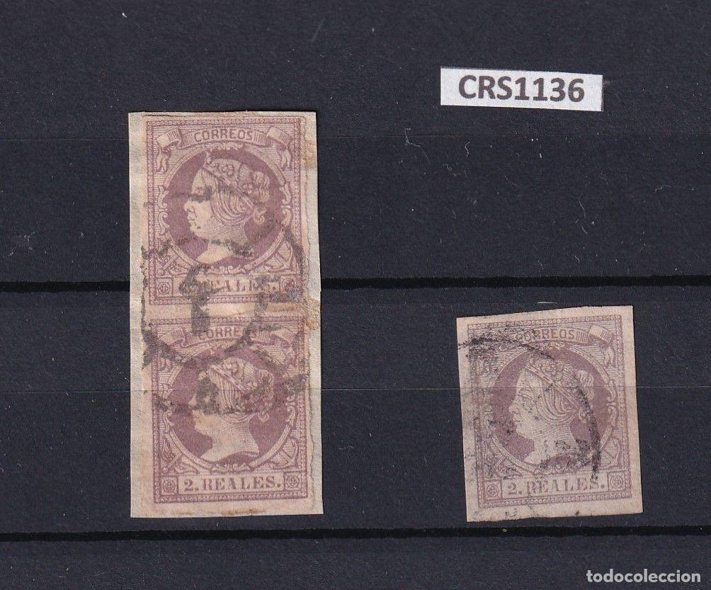 Briefmarken: CRS1136 SELLOS ESPA&Ntilde;A N&ordm; CAT. 56 USADOS PAREJA Y SUELTO
