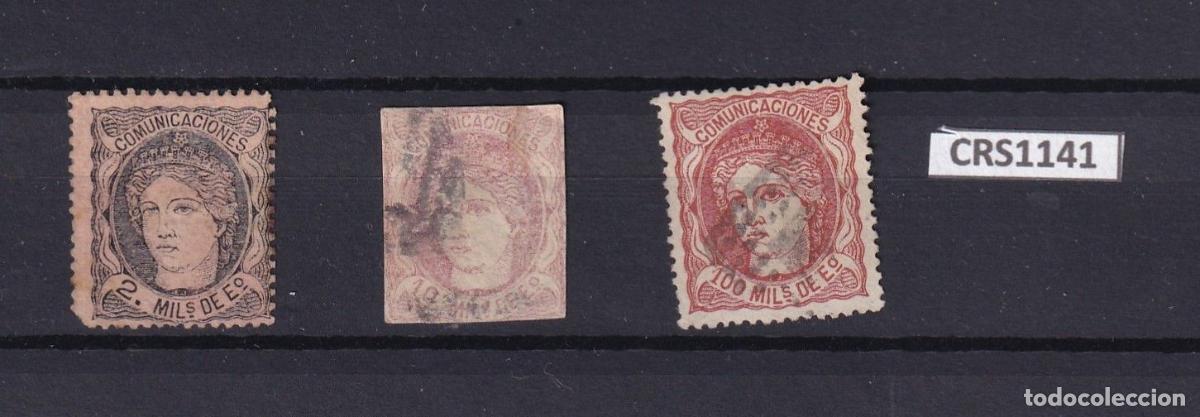Briefmarken: CRS1141 SELLOS ESPA&Ntilde;A N&ordm; CAT. 103, 105 Y 108 USADOS