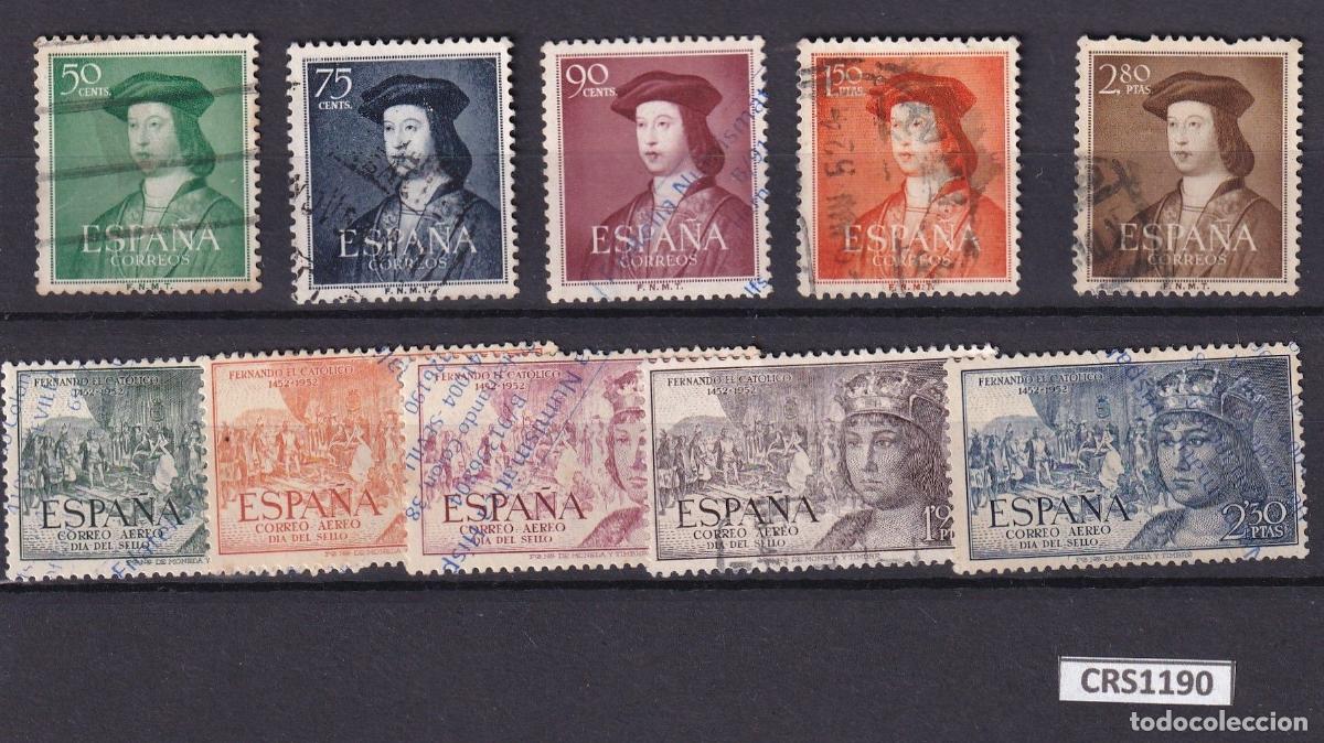 Timbres: CRS1190 SELLOS ESPA&Ntilde;A N&ordm; CAT. 1106/10 Y 1111/15 USADOS