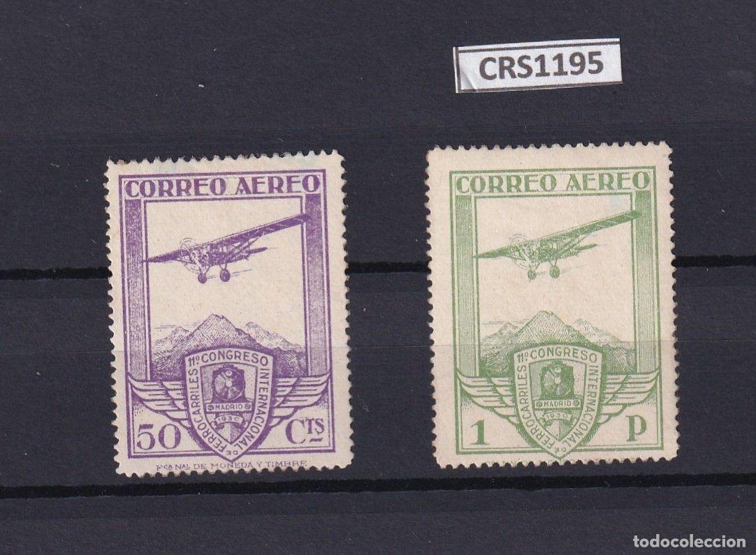 Timbres: CRS1195 SELLOS ESPA&Ntilde;A N&ordm; CAT. 486 Y 487 CON LEVE CHARNELA