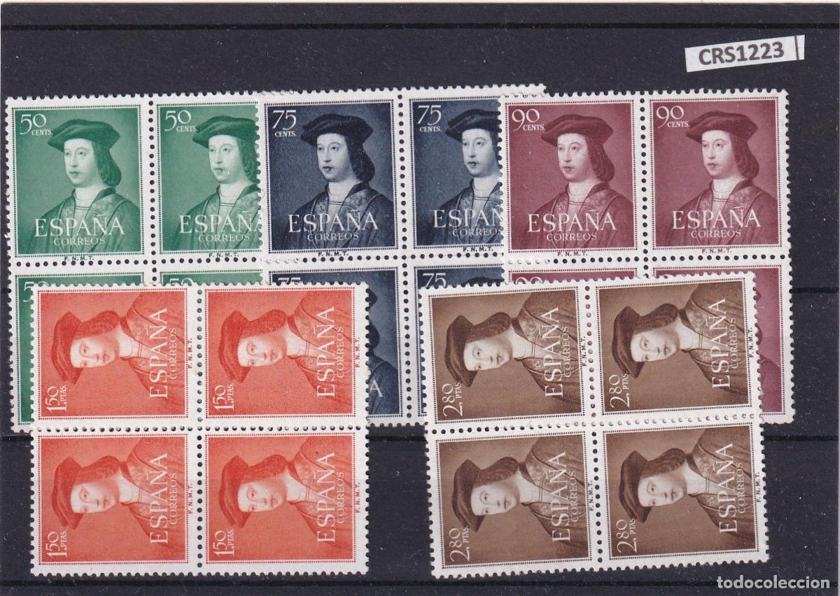 Timbres: CRS1223 SELLOS ESPA&Ntilde;A N&ordm; CAT 1106/10 BLOQUE DE 4 SIN CHARNELA
