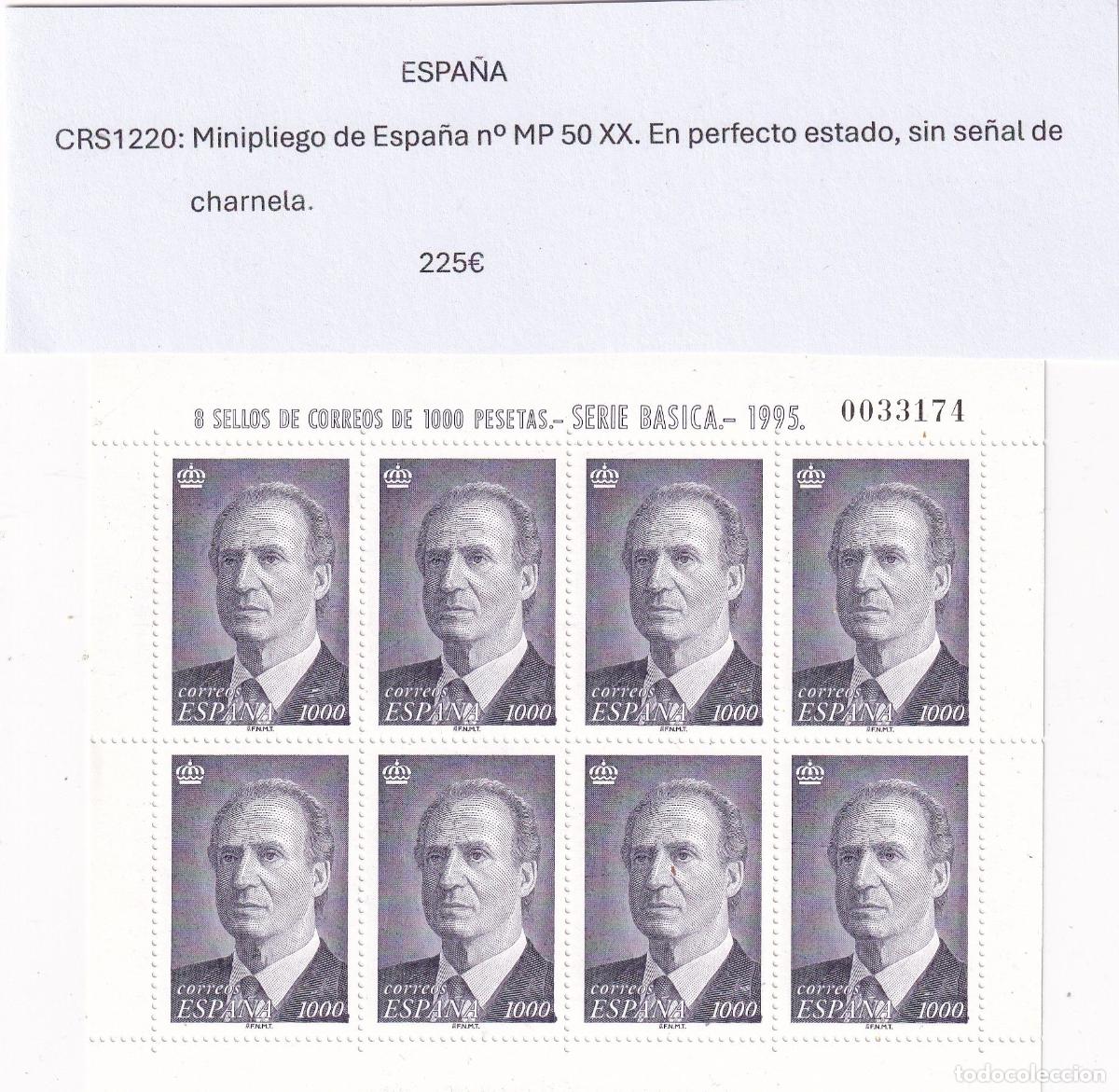 Selos: CRS1220 MINIPLIEGO SELLOS ESPA&Ntilde;A MP50 XX SIN CHARNELA