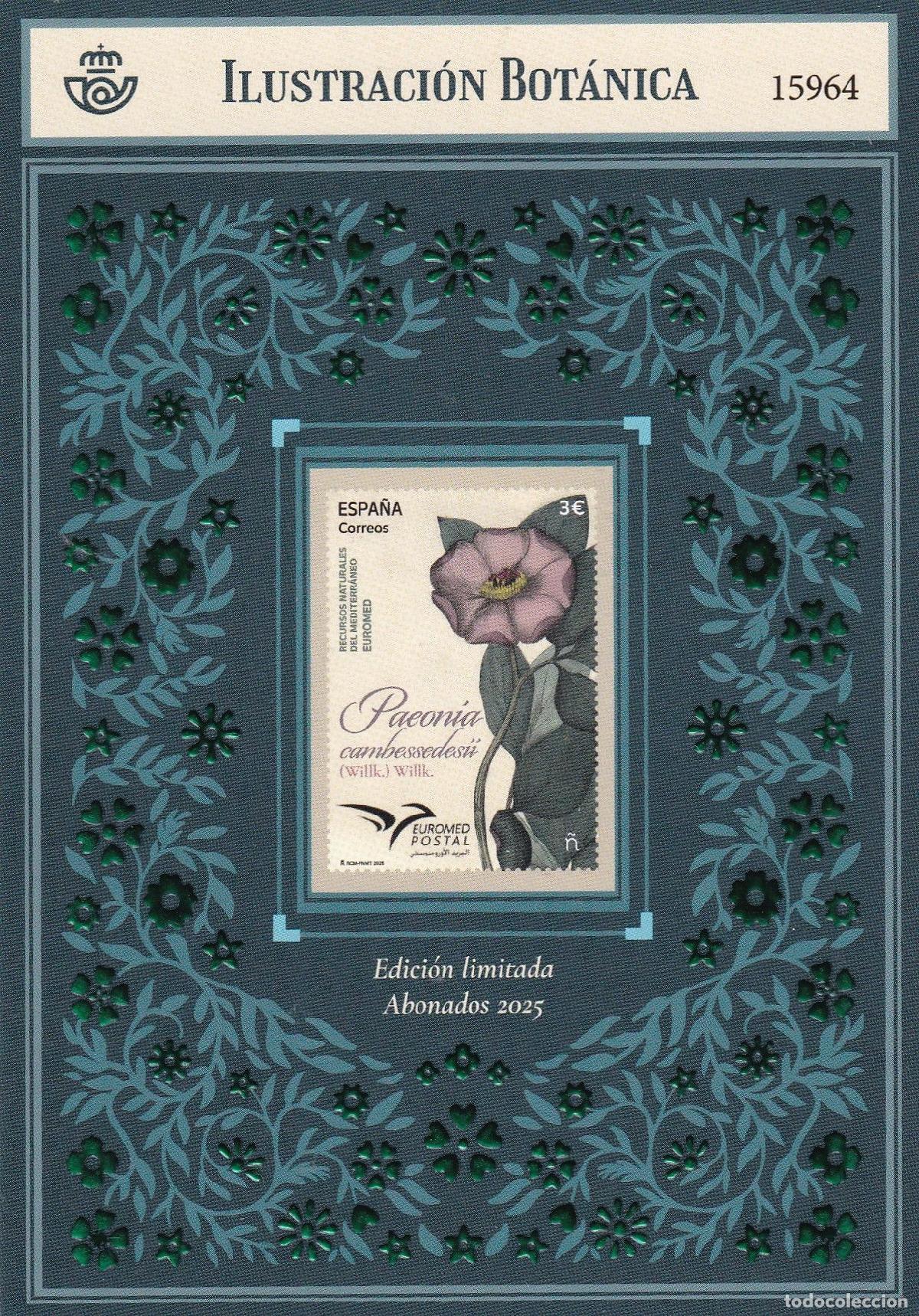 Briefmarken: CRS1232 SELLO ESPA&Ntilde;A 2025 ILUSTRACION BOTANICA EDICION LIMITADA
