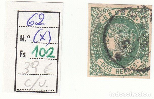 Francobolli: CRSE0102 SELLO ESPA&Ntilde;A VARIANTE 62 X MATASELLO FECHADOR