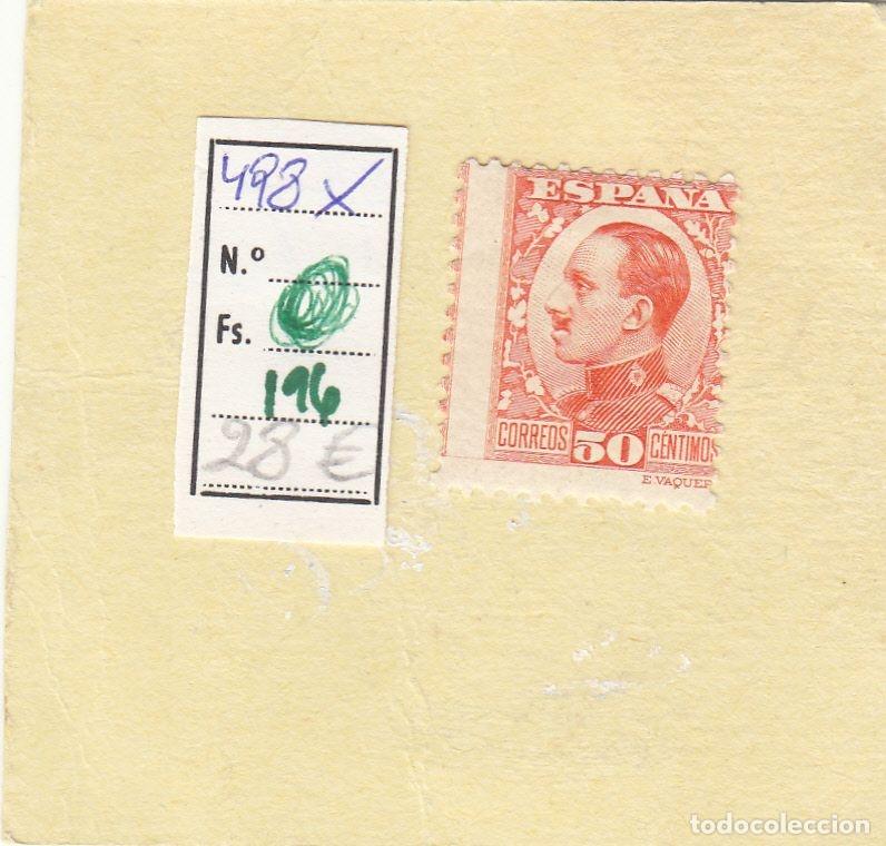 Selos: CRSE0196 SELLO ESPA&Ntilde;A N&ordm; CAT N&ordm; 498X DIBUJO DESPLAZADO