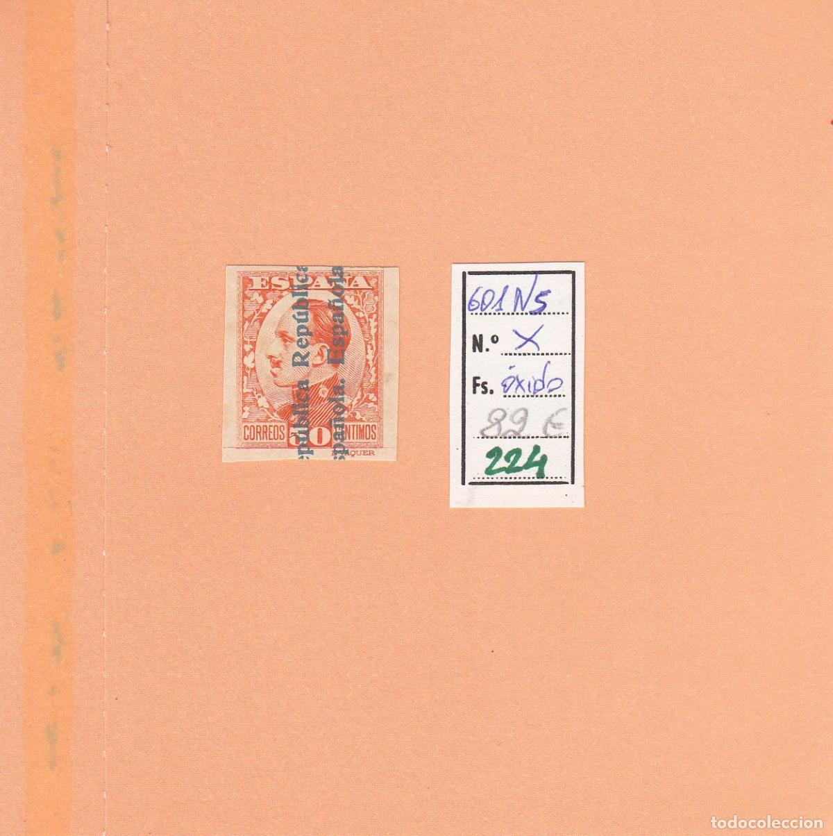 Stamps: CRSE0224 SELLO ESPA&Ntilde;A N&ordm; CAT N&ordm; 601NS X OXIDO NUM A000000