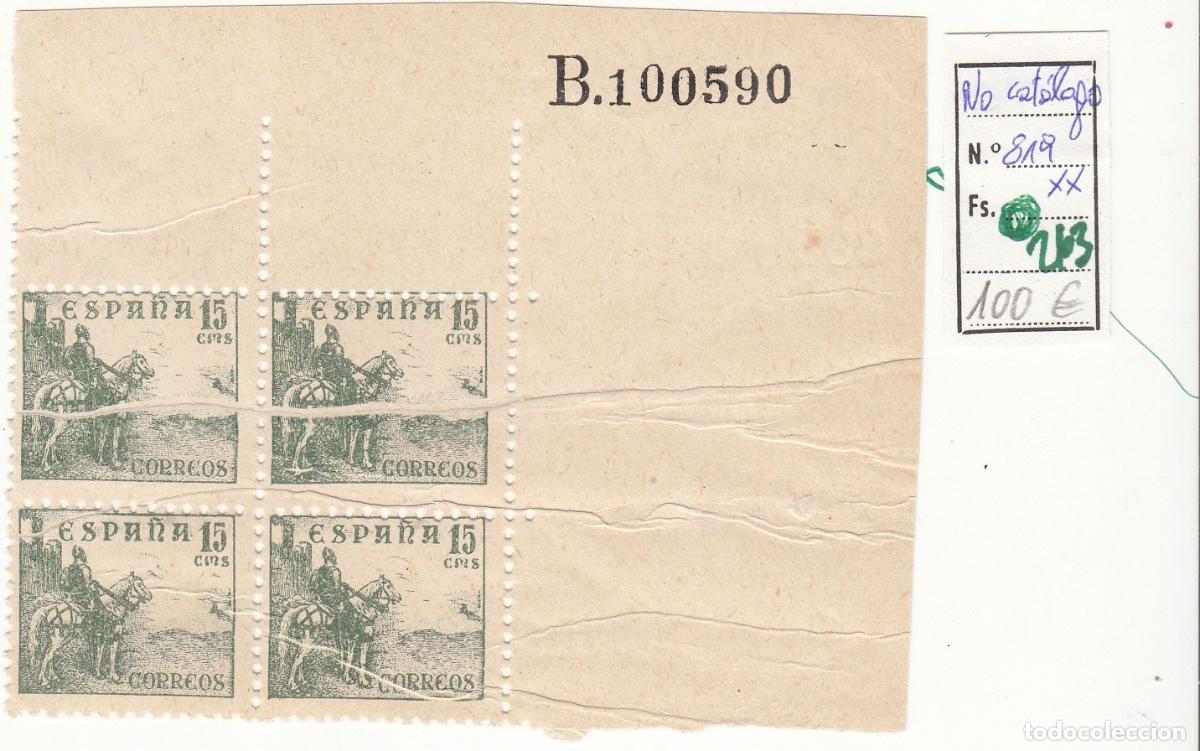 Sellos: CRSE0263 SELLO ESPA&Ntilde;A N&ordm; CAT N&ordm; 819XX XON FUELLE