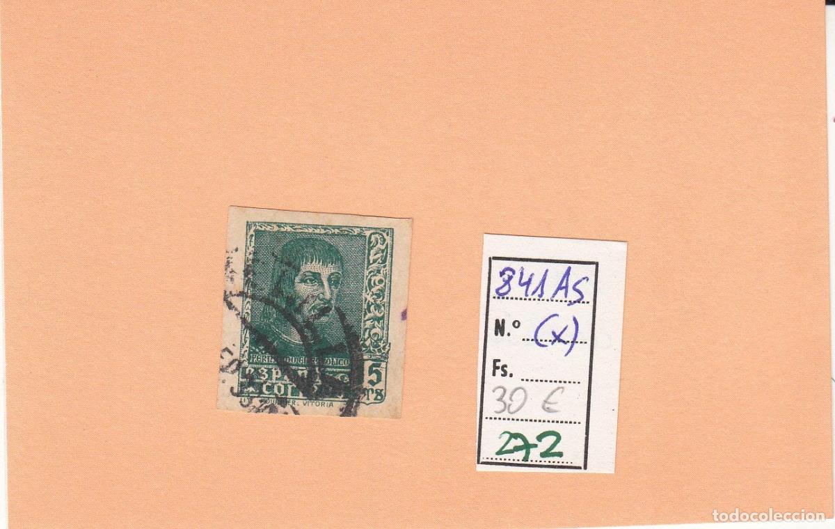 Sellos: CRSE0272 SELLO ESPA&Ntilde;A N&ordm; CAT N&ordm; 841AS X SIN DENTAR CIRCULADO