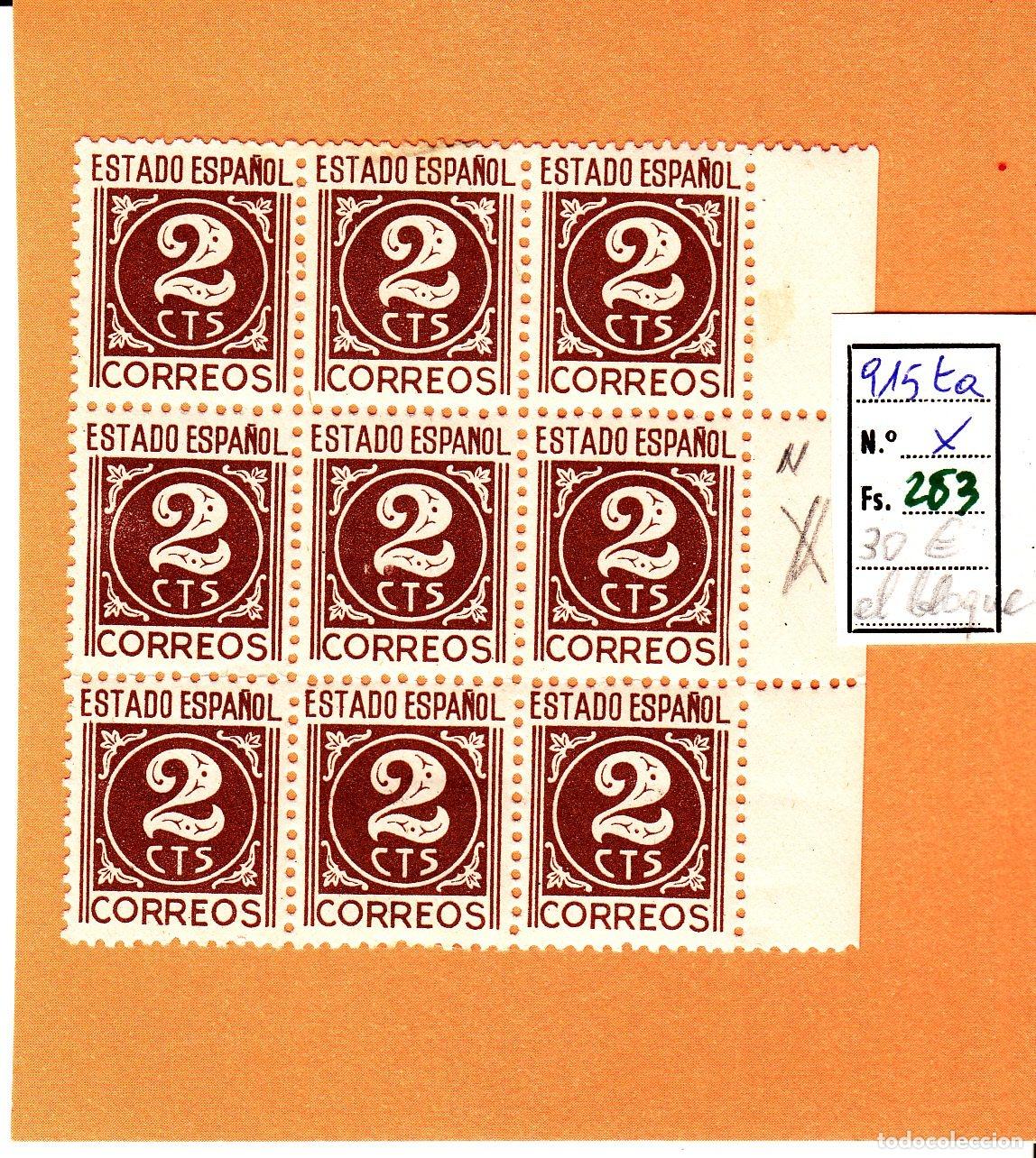 Sellos: CRSE0283 SELLO ESPA&Ntilde;A N&ordm; CAT N&ordm; 915TA X SIN &Ntilde;EN ESPA&Ntilde;OL EN MEDIO