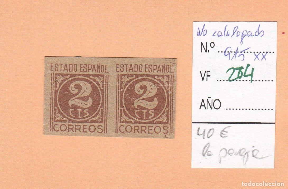 Sellos: CRSE0284 SELLO ESPA&Ntilde;A N&ordm; CAT N&ordm; 915XX IMPRESION AL DORSO