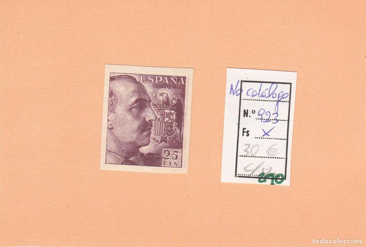 Sellos: CRSE0290 SELLO ESPA&Ntilde;A N&ordm; CAT N&ordm; 923X CALCADO AL REVERSO