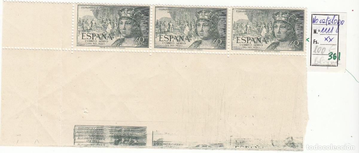 Timbres: CRSE0361 SELLO ESPA&Ntilde;A N&ordm; CAT N&ordm; 1111XX IMPRESION TRIPLE