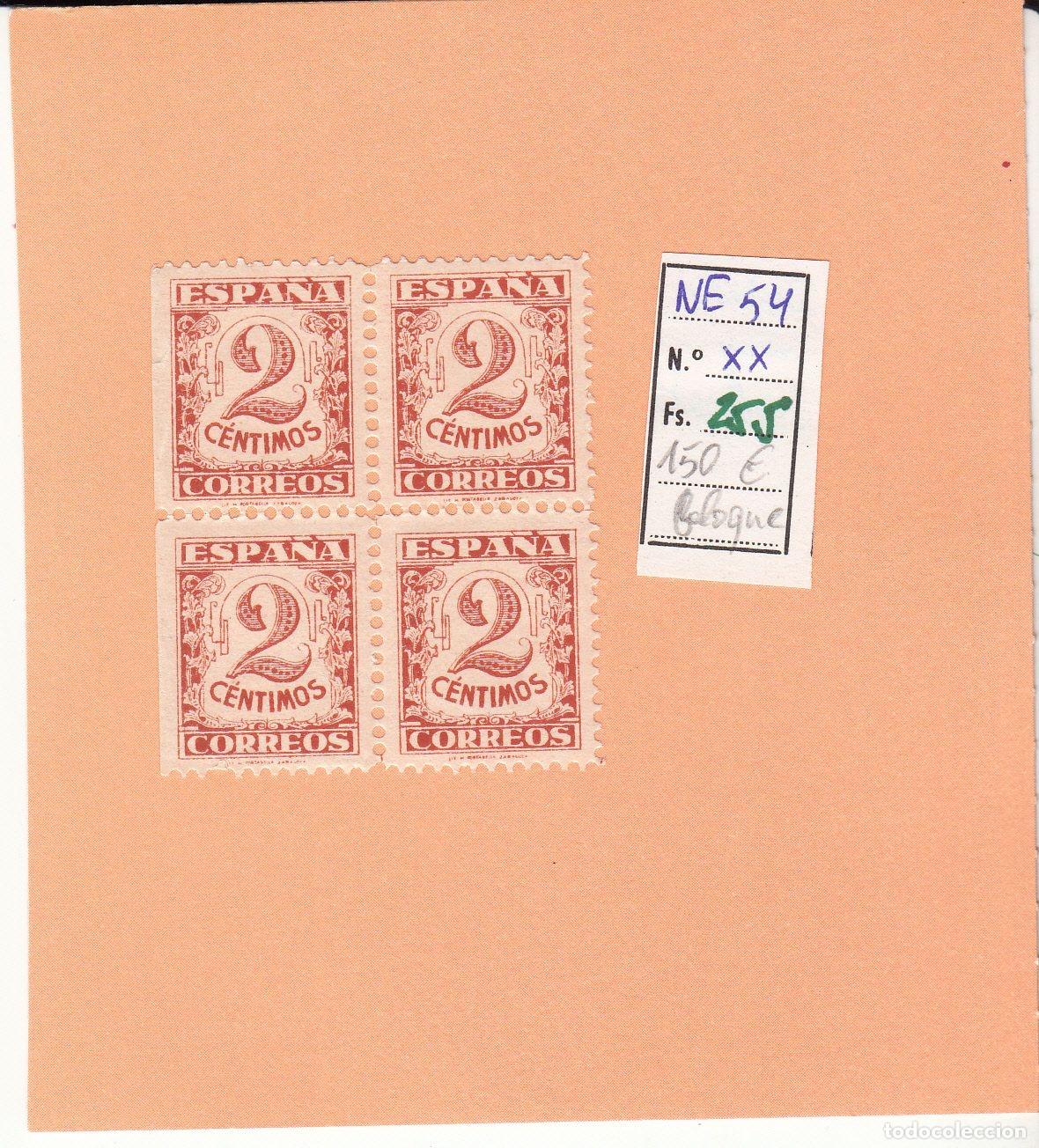 Briefmarken: CRSE0255 SELLO ESPA&Ntilde;A N&ordm; CAT N&ordm; NE 54 DENTADO DESPLAZADO